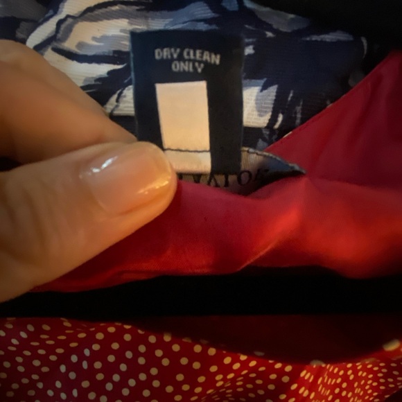 NWOT Ann Taylor Red and White Silk Polka Dot Mini Dress - Picture 4 of 5